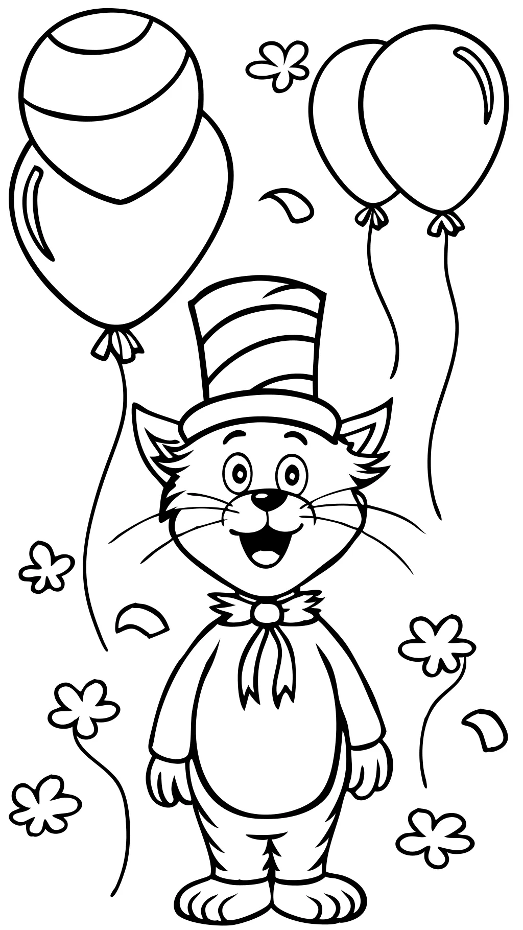 Feliz cumpleaños Dr. Seuss Coloring Pages